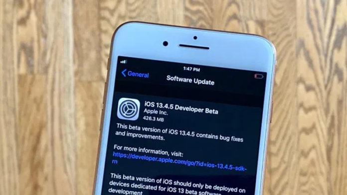 iOS-13.4.5-beta-1 iOS 13.4.5 beta 1